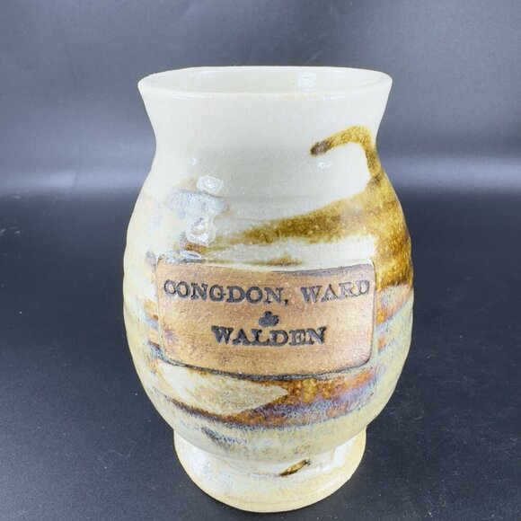CONGDON WARD WALDEN Hand Made Pottery Stoneware Coffee Mug Cup Artist Signed - Picture 7 of 14